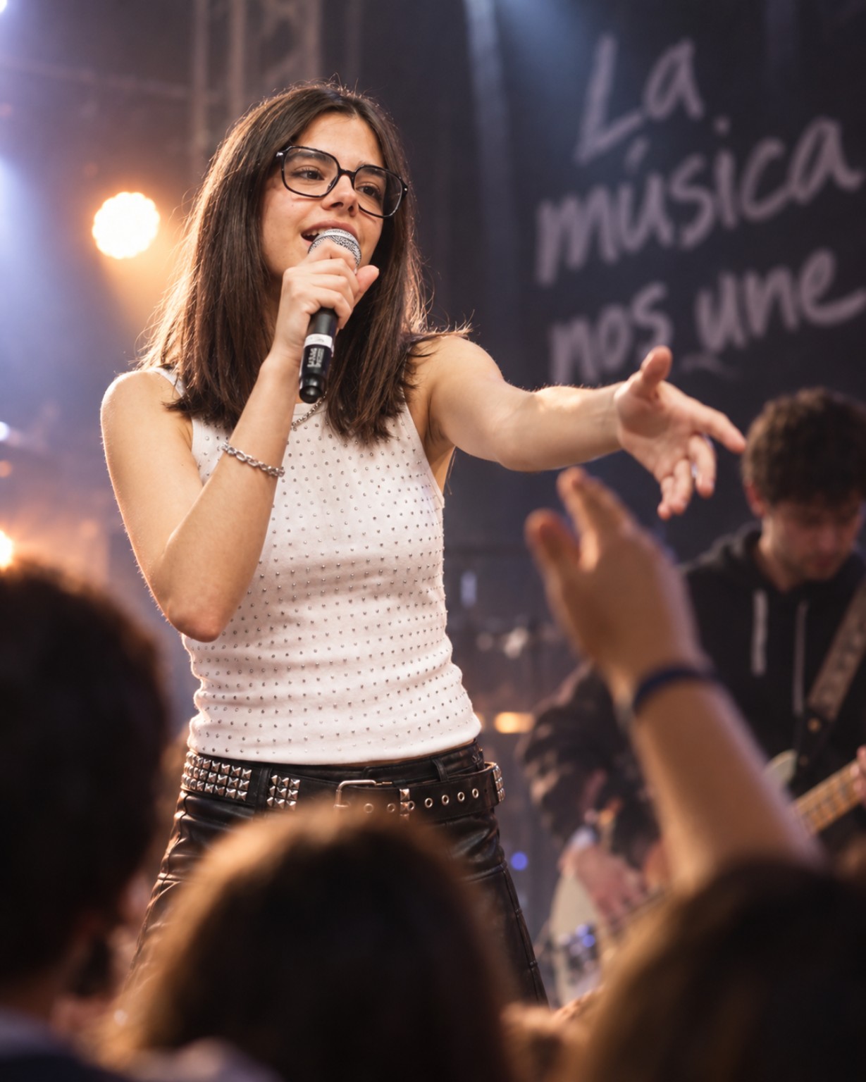 Laura del Frago conectando con el público