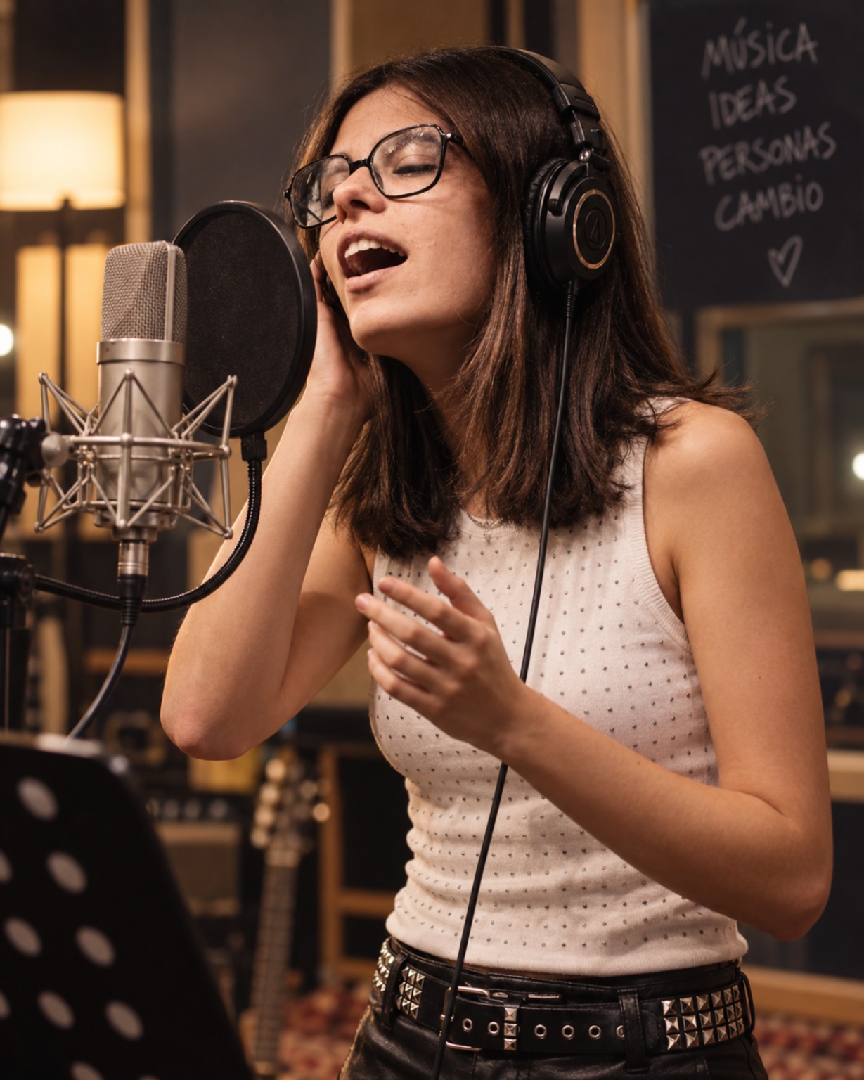 Proyecto musical de Laura del Frago en estudio
